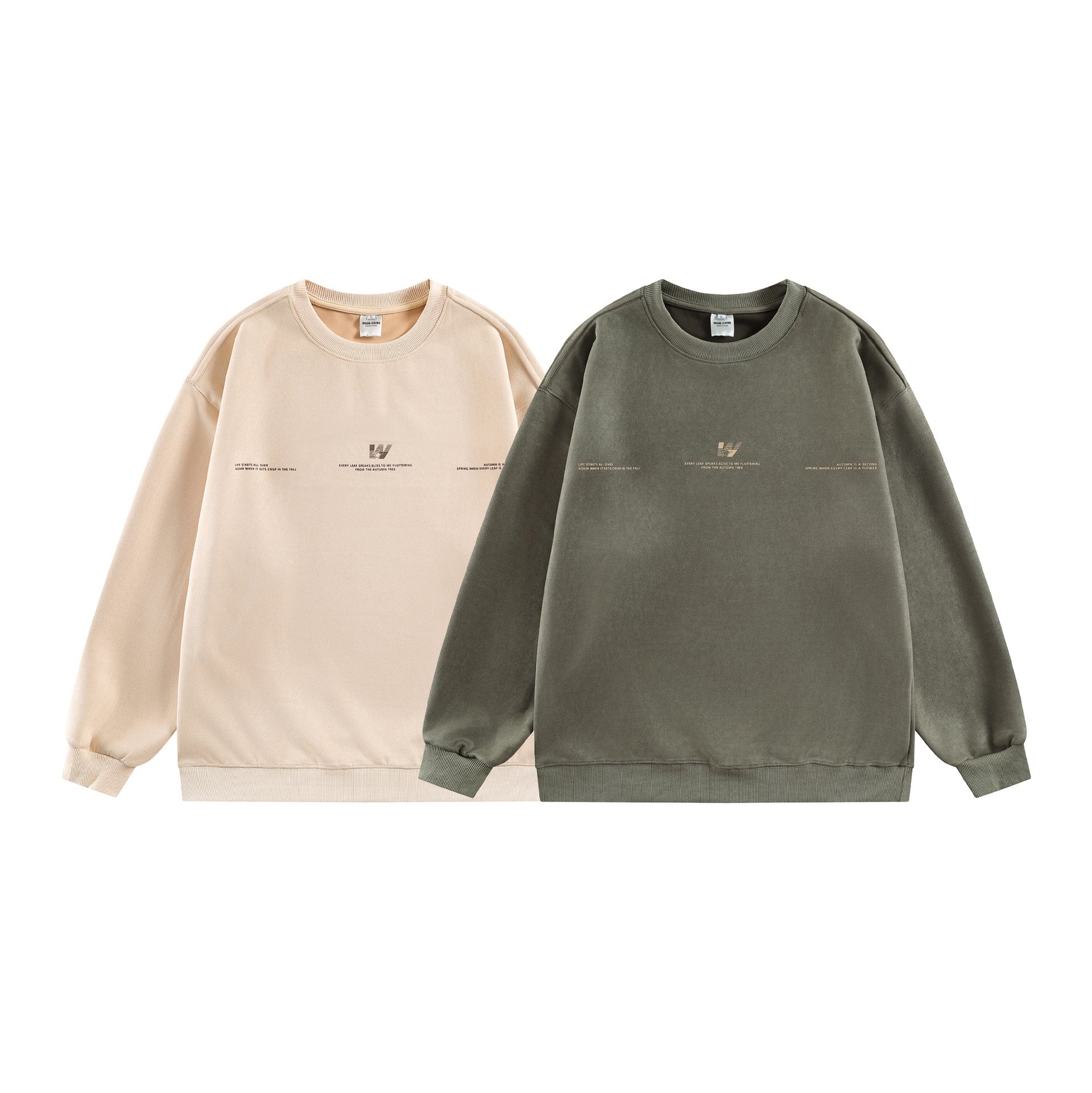 Retro Simple Versatile Loose Crewneck Sweatshirt