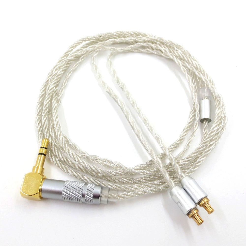 Silver foil headphone cable LS200 CKR90 LS50 70 A2DC interface audiophile headphone upgrade cable