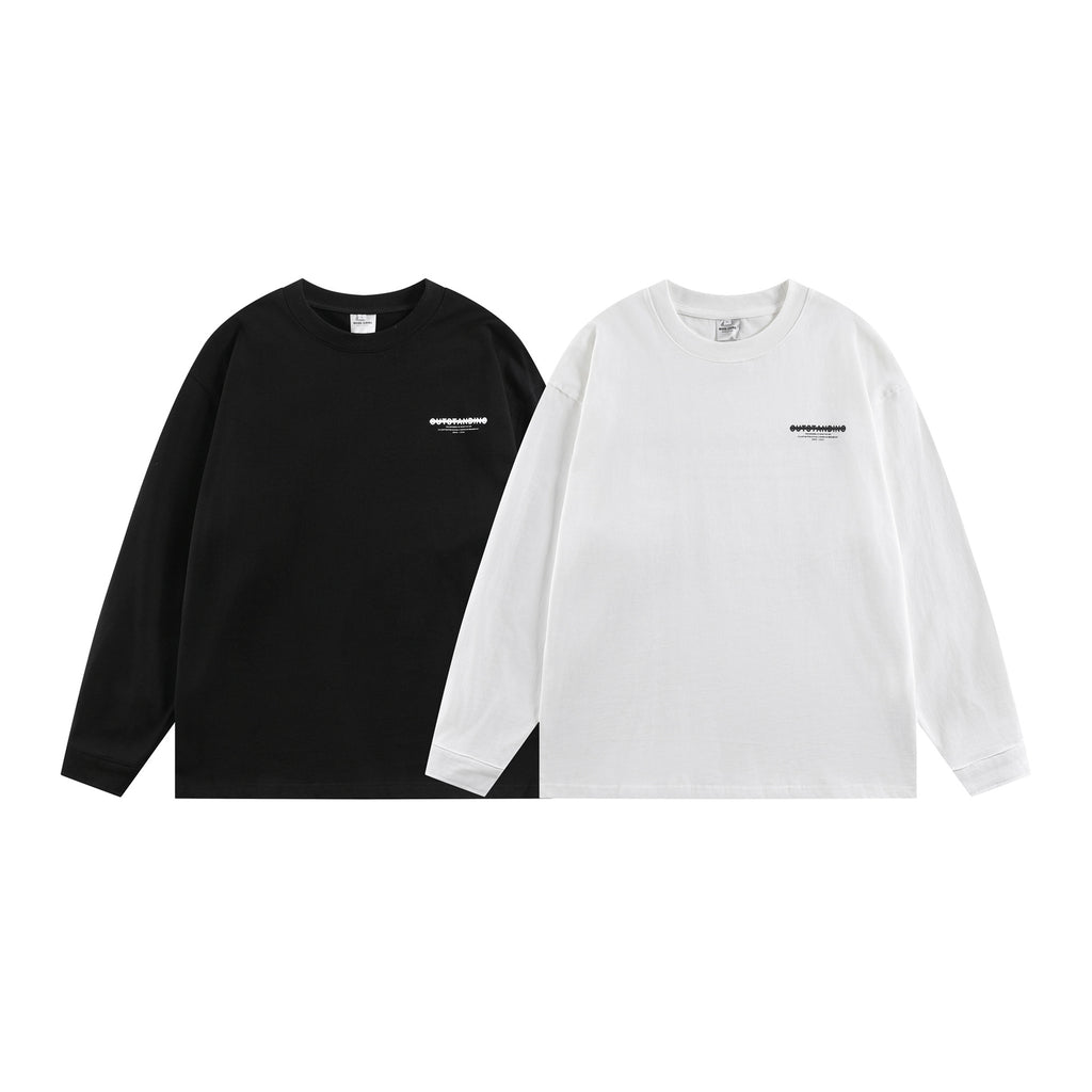 Modish  Simple Versatile Loose Long Sleeve T-Shirt