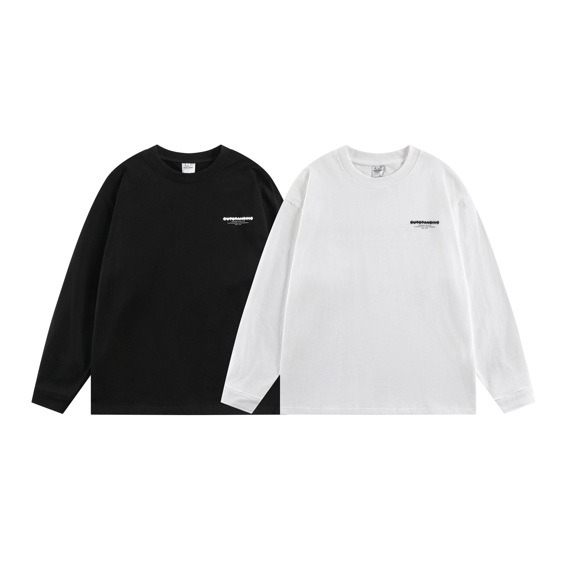 Modish  Simple Versatile Loose Long Sleeve T-Shirt