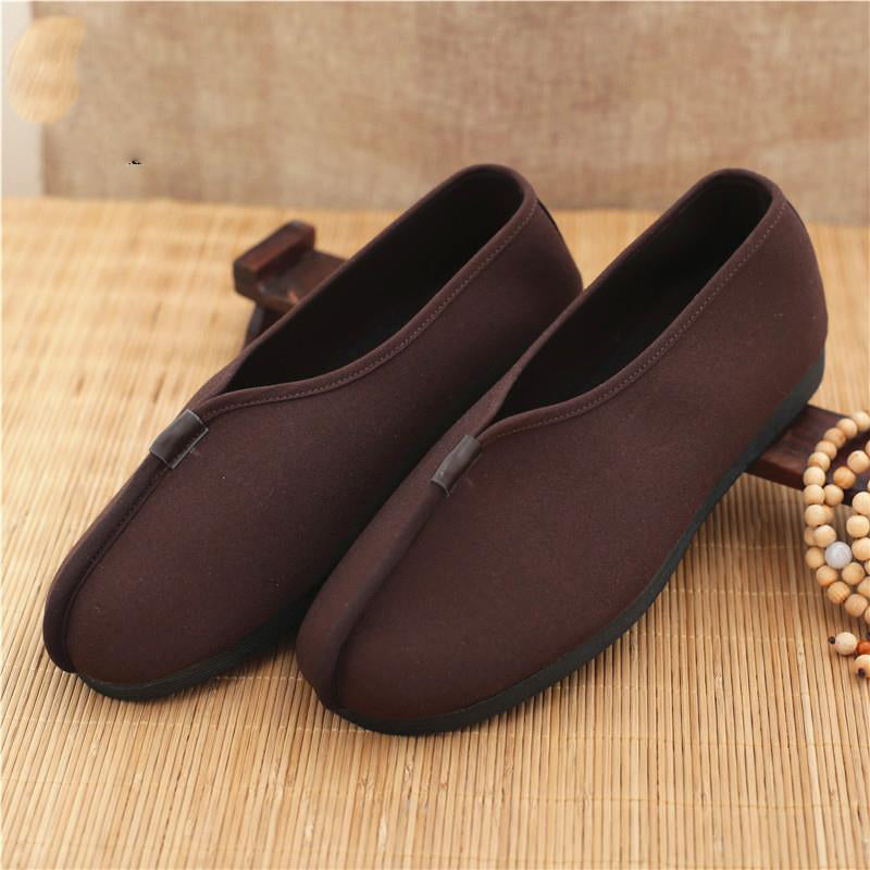 Monk Shoes Single Shoes Arhat Shoes Men's Cloth Top Cotton Shoes Monk Light soled Meditation Shoes