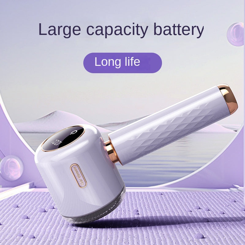 Fuzz Trimmer with Digital Display for Home Use, Rechargeable Sweater Defuzzer and Hair Remover 2-in-1