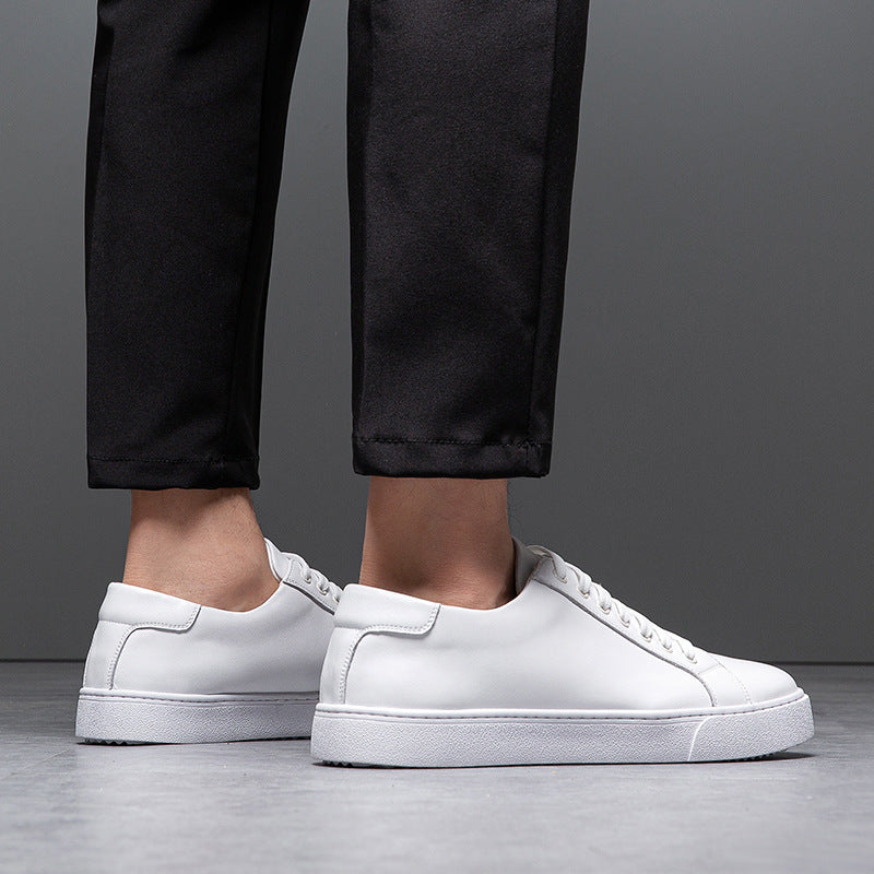 Extra Large Size Faded Retro Skate Shoes Casual White Shoes British Style Men's Shoes