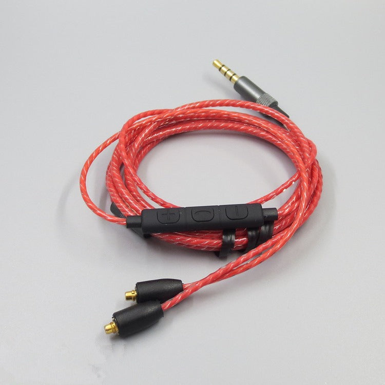 Suitable for Shure MMCX SE215 SE535 SE846 UE900 volume adjustable headphone cable