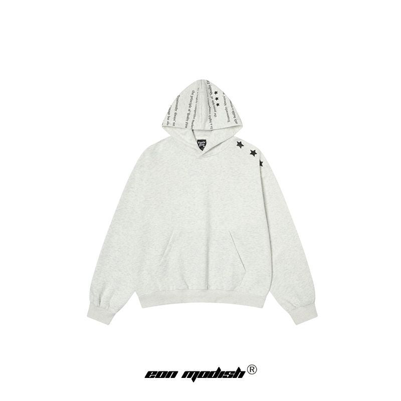 Modish  Street Style Unique Color Block Print Hoodie Sweatshirt