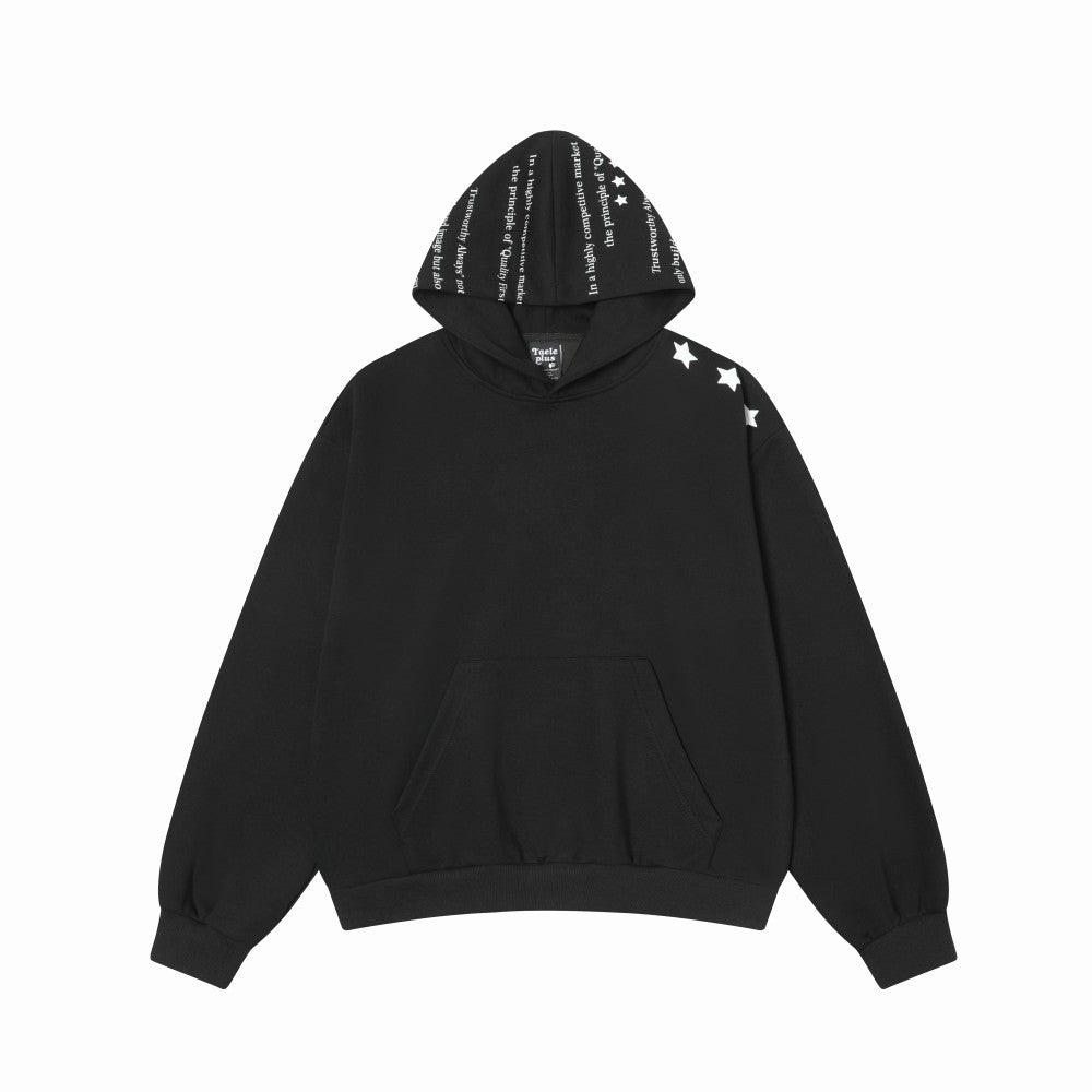 Modish  Street Style Unique Color Block Print Hoodie Sweatshirt