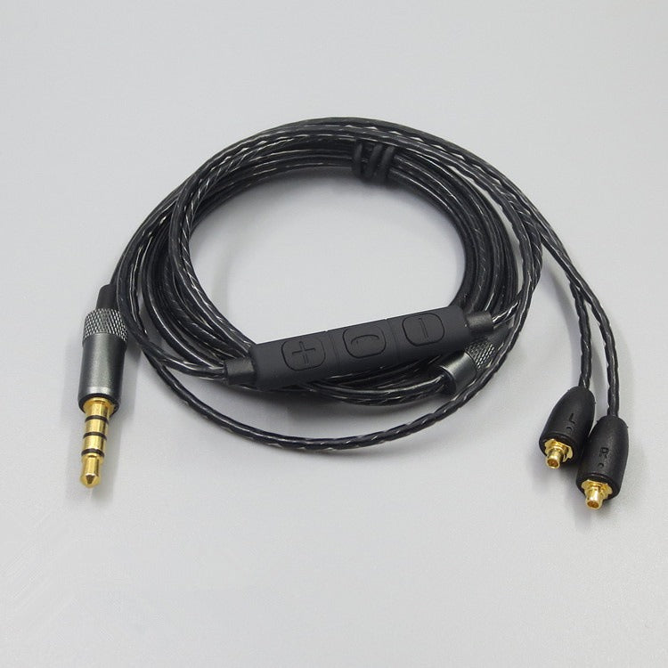 Suitable for Shure MMCX SE215 SE535 SE846 UE900 volume adjustable headphone cable