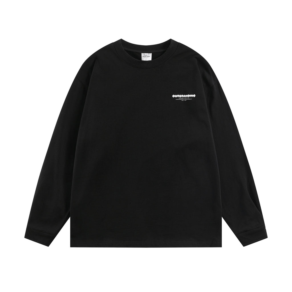 Modish  Simple Versatile Loose Long Sleeve T-Shirt