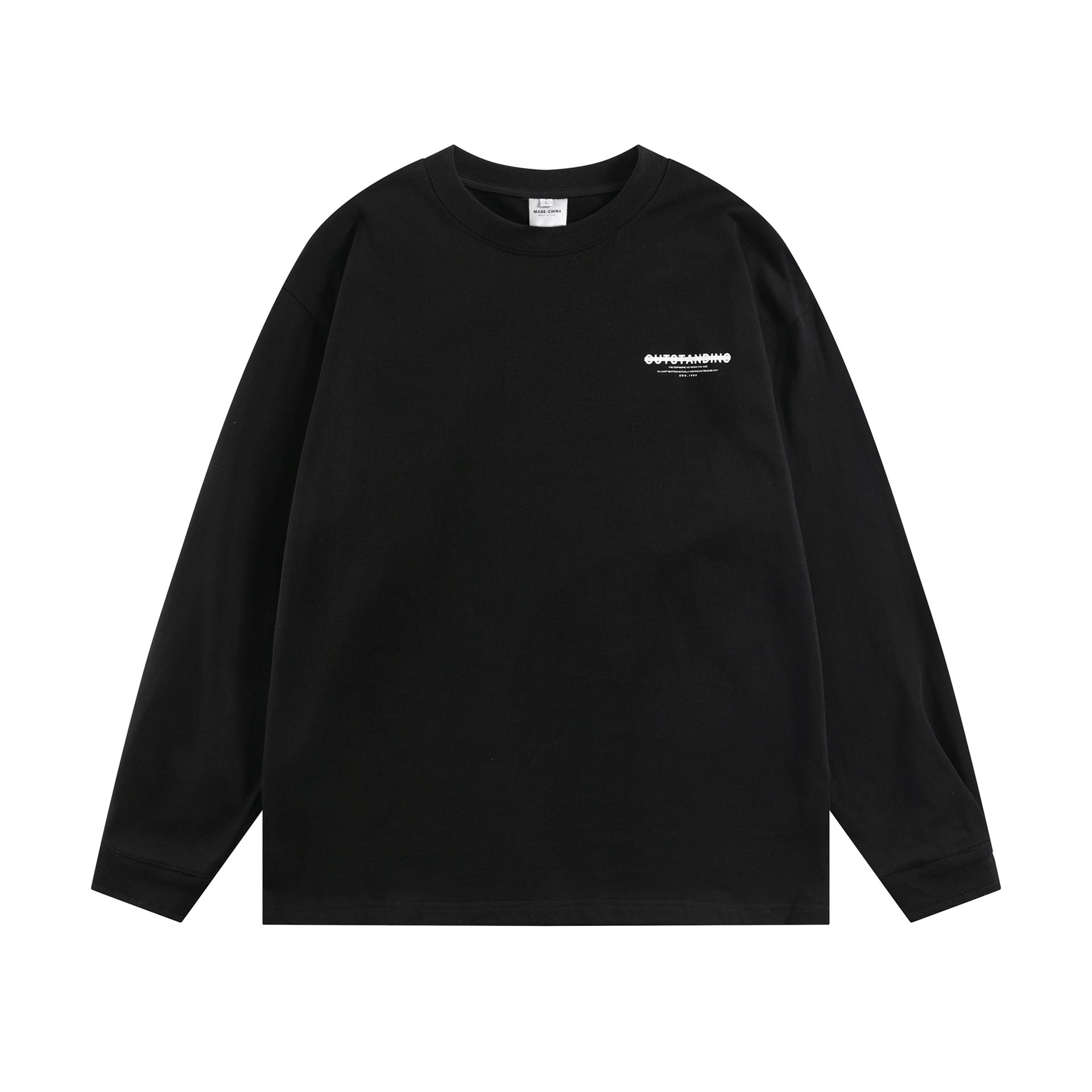 Modish  Simple Versatile Loose Long Sleeve T-Shirt