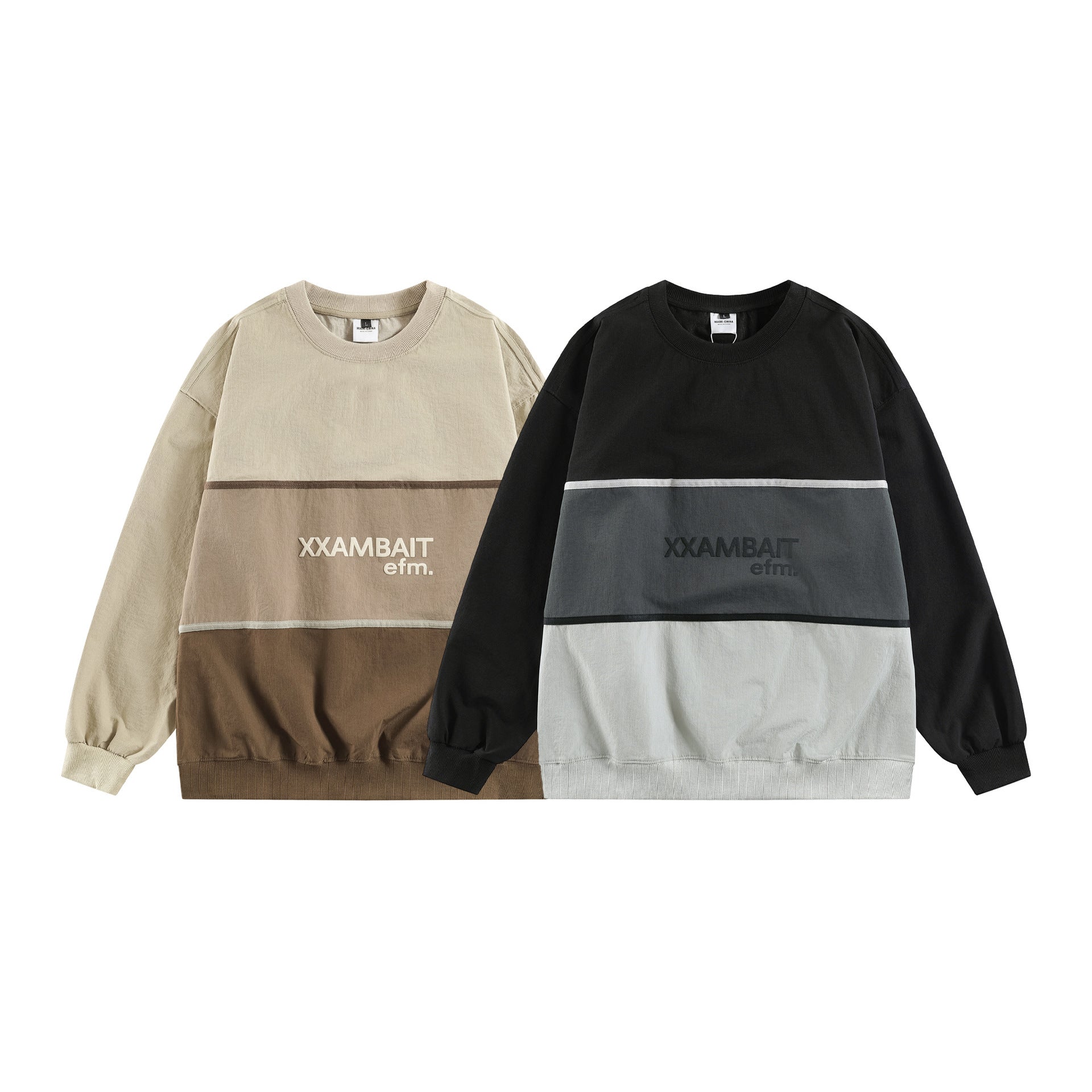 Modish  Street Style Color Block Spliced Loose Hoodie