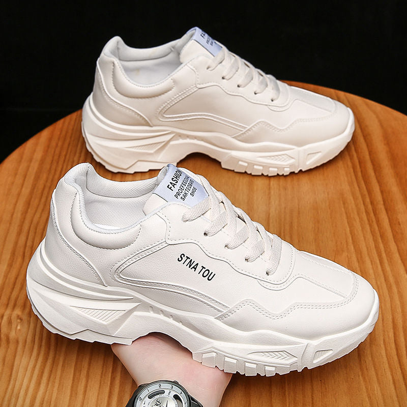Men's Shoes Fashionable Casual Breathable Height-Enhancing Running Sports Dad Shoes