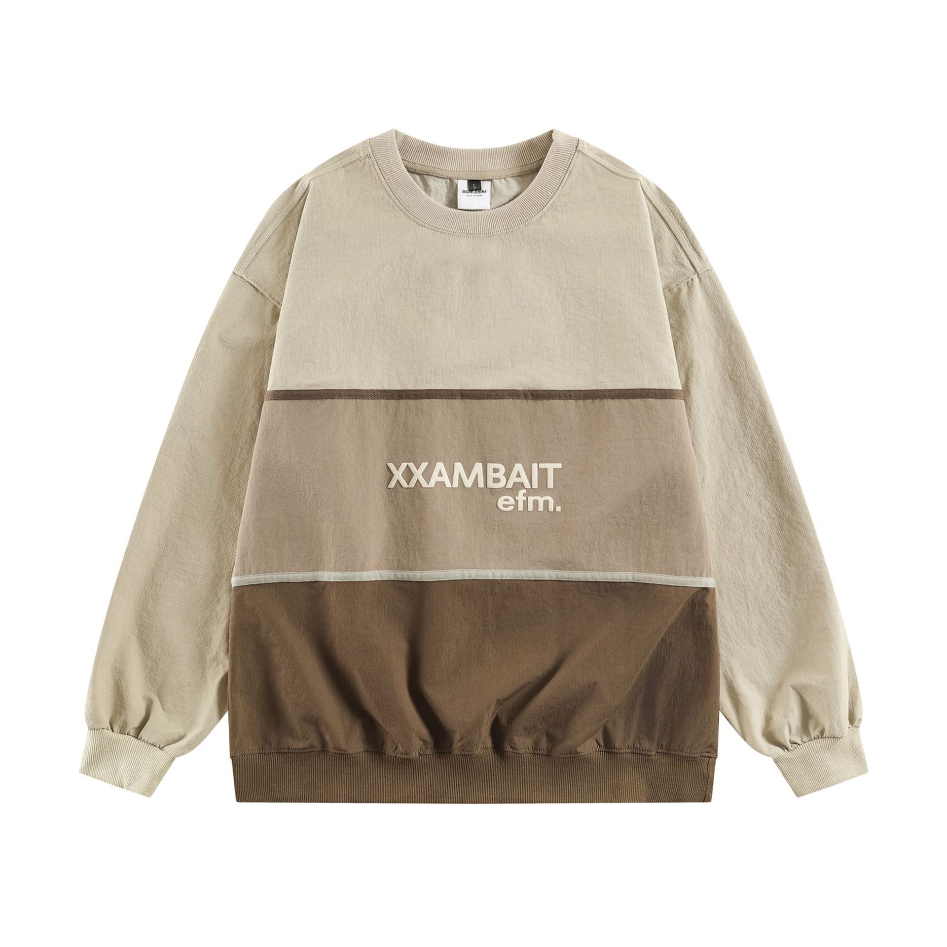 Modish  Street Style Color Block Spliced Loose Hoodie