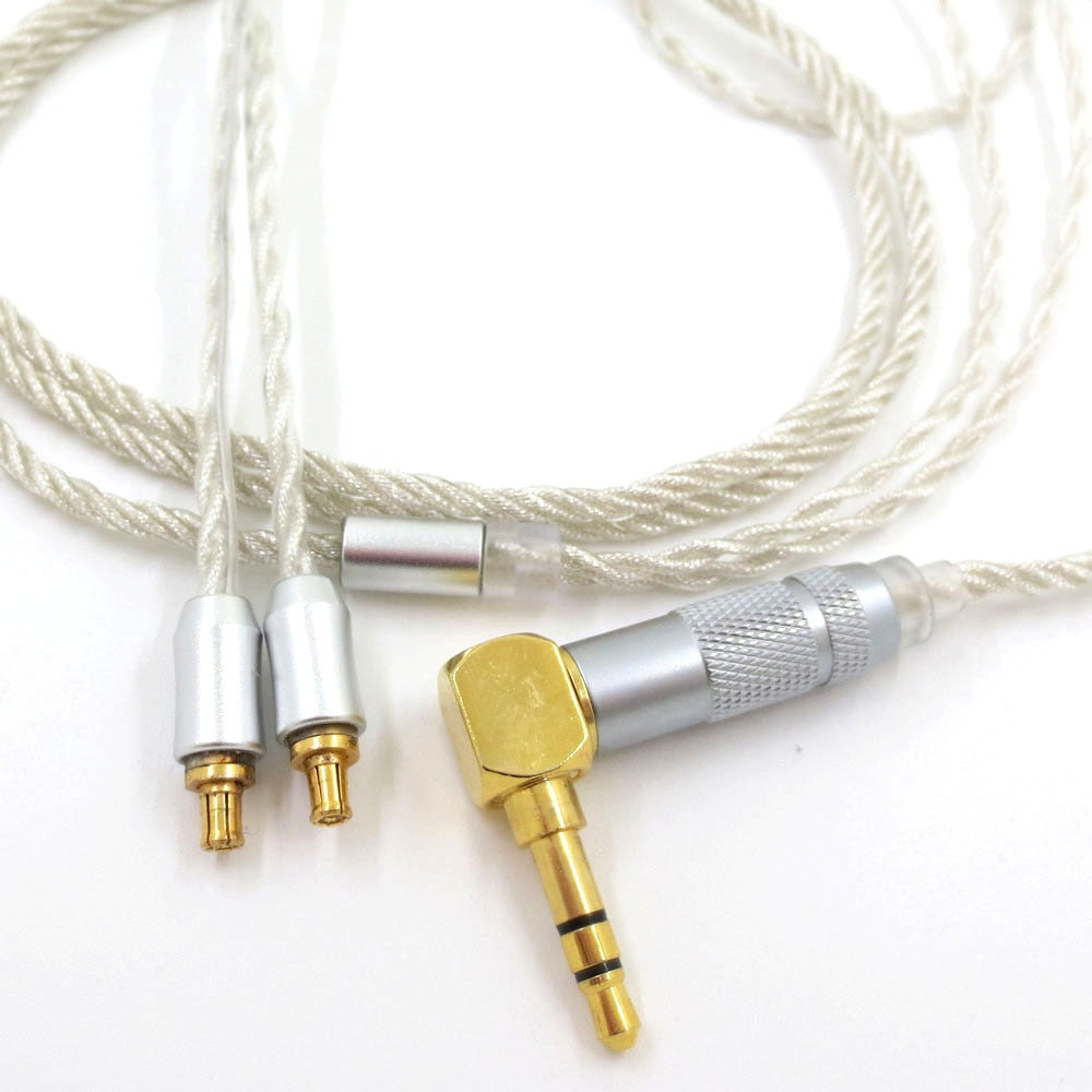 Silver foil headphone cable LS200 CKR90 LS50 70 A2DC interface audiophile headphone upgrade cable
