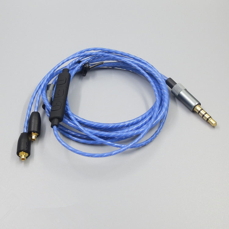Suitable for Shure MMCX SE215 SE535 SE846 UE900 volume adjustable headphone cable