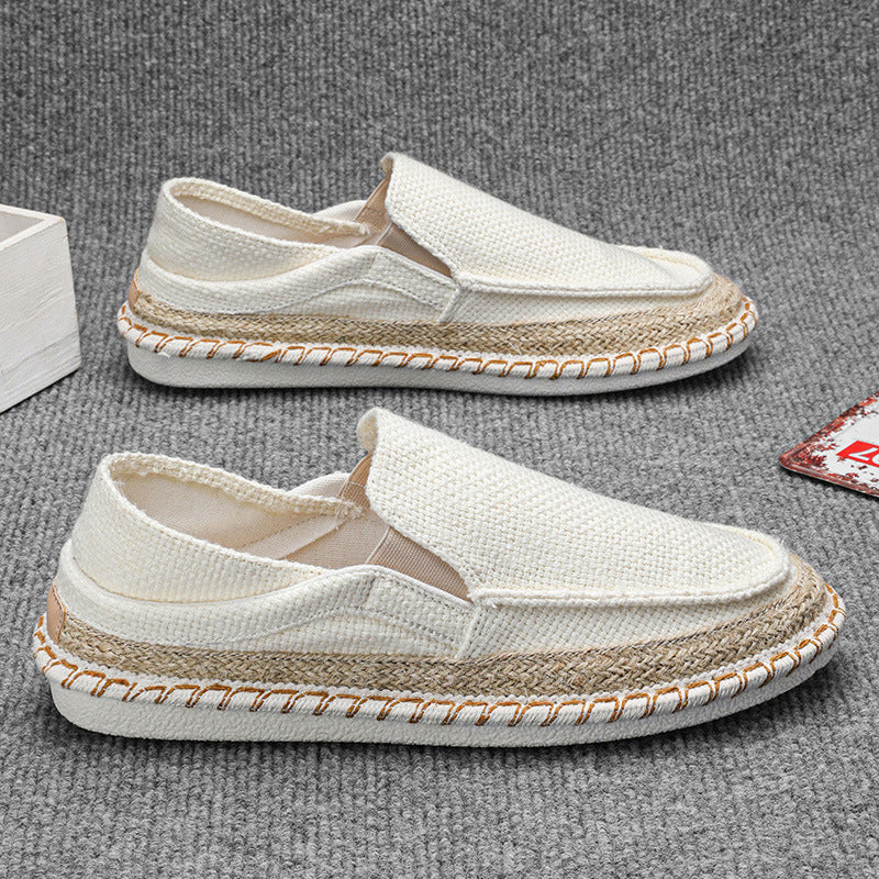 Fisherman Shoes Men's Breathable Cloth Shoes Hanfu Shoes Men's Casual Slip-On Loafers Driving Old Beijing Cloth Shoes