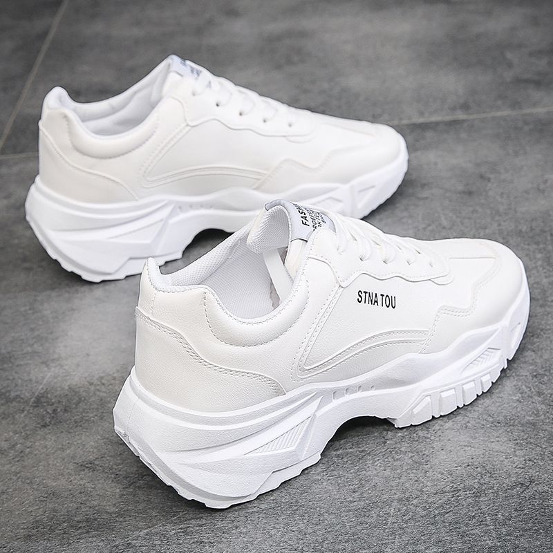 Men's Shoes Fashionable Casual Breathable Height-Enhancing Running Sports Dad Shoes