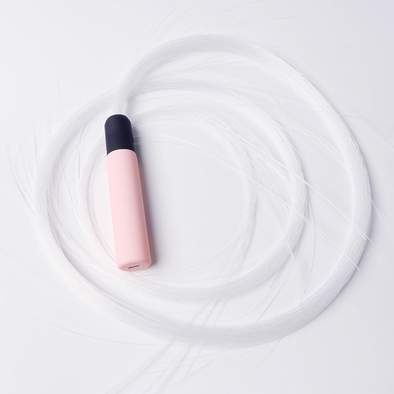 USB Rechargeable LED Fiber Optic Whips 360° Swivel Optical Whips Multi-color Disco RGB Dancing Glowing Whip Sparkle Flow string