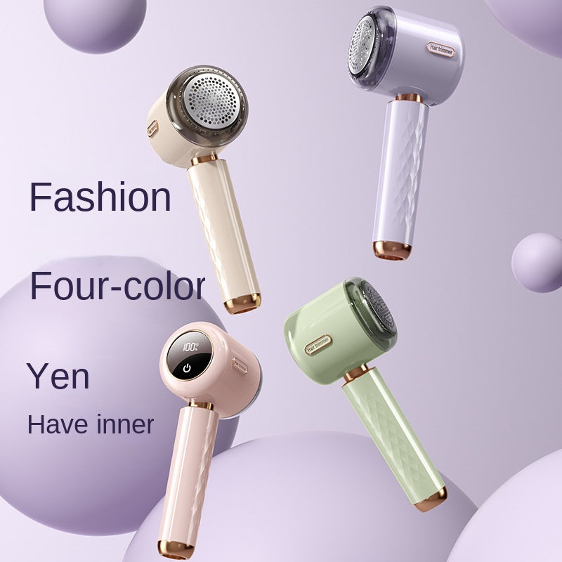 Fuzz Trimmer with Digital Display for Home Use, Rechargeable Sweater Defuzzer and Hair Remover 2-in-1