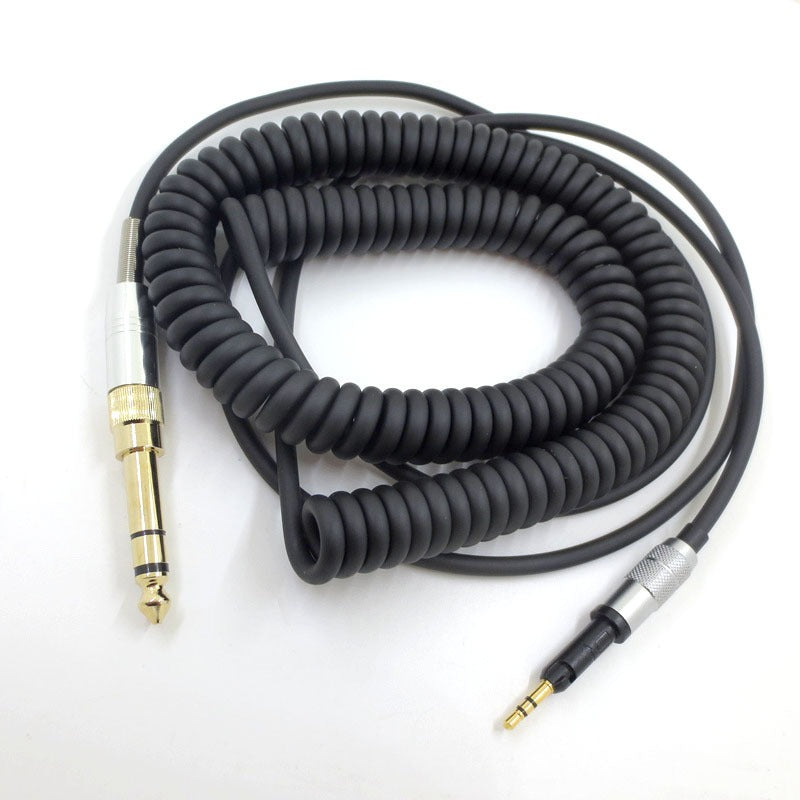 Suitable for Senhai HD6DJ HD8 HD7 HD598 head mounted headphone cable 6.35mm plug spring headphone cable