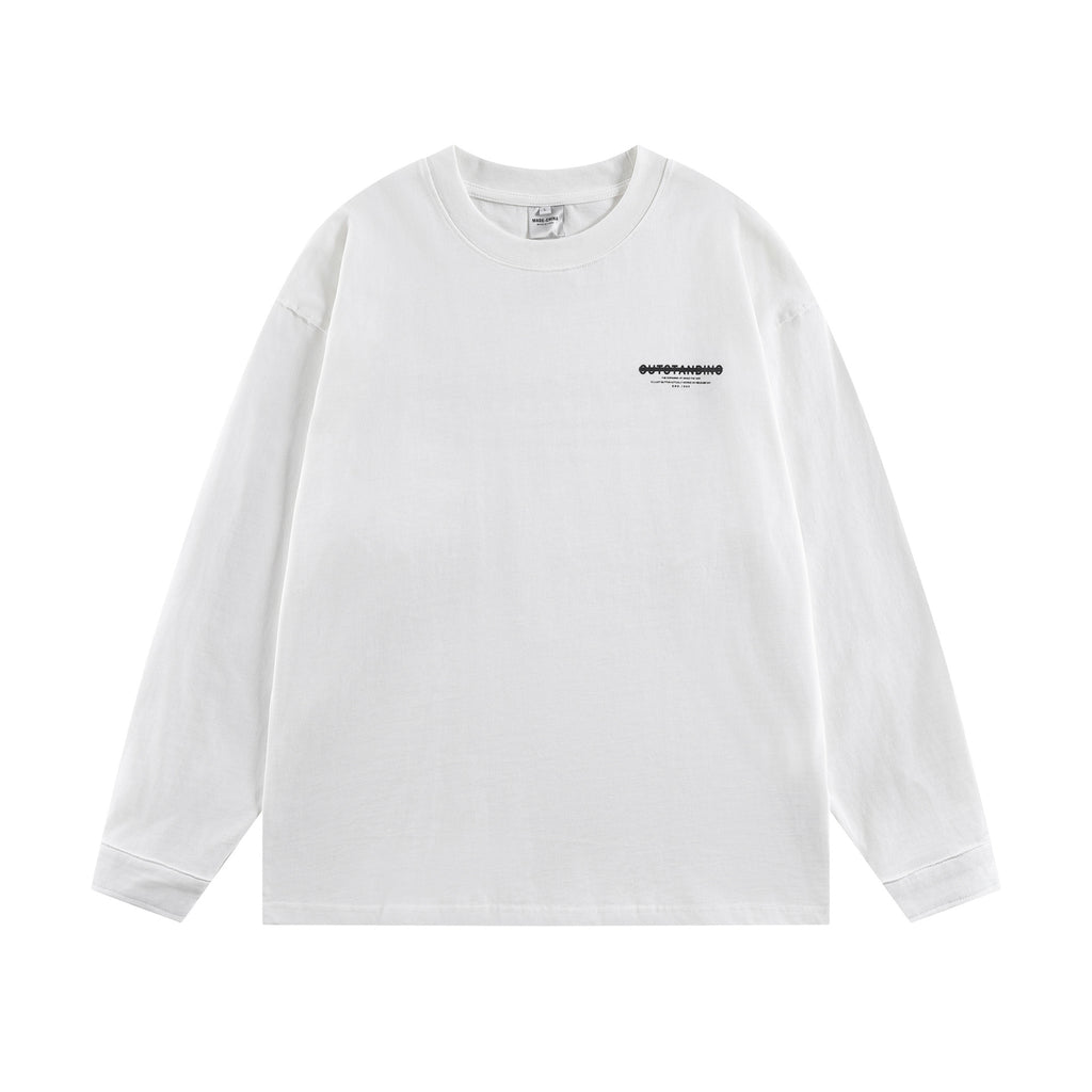 Modish  Simple Versatile Loose Long Sleeve T-Shirt