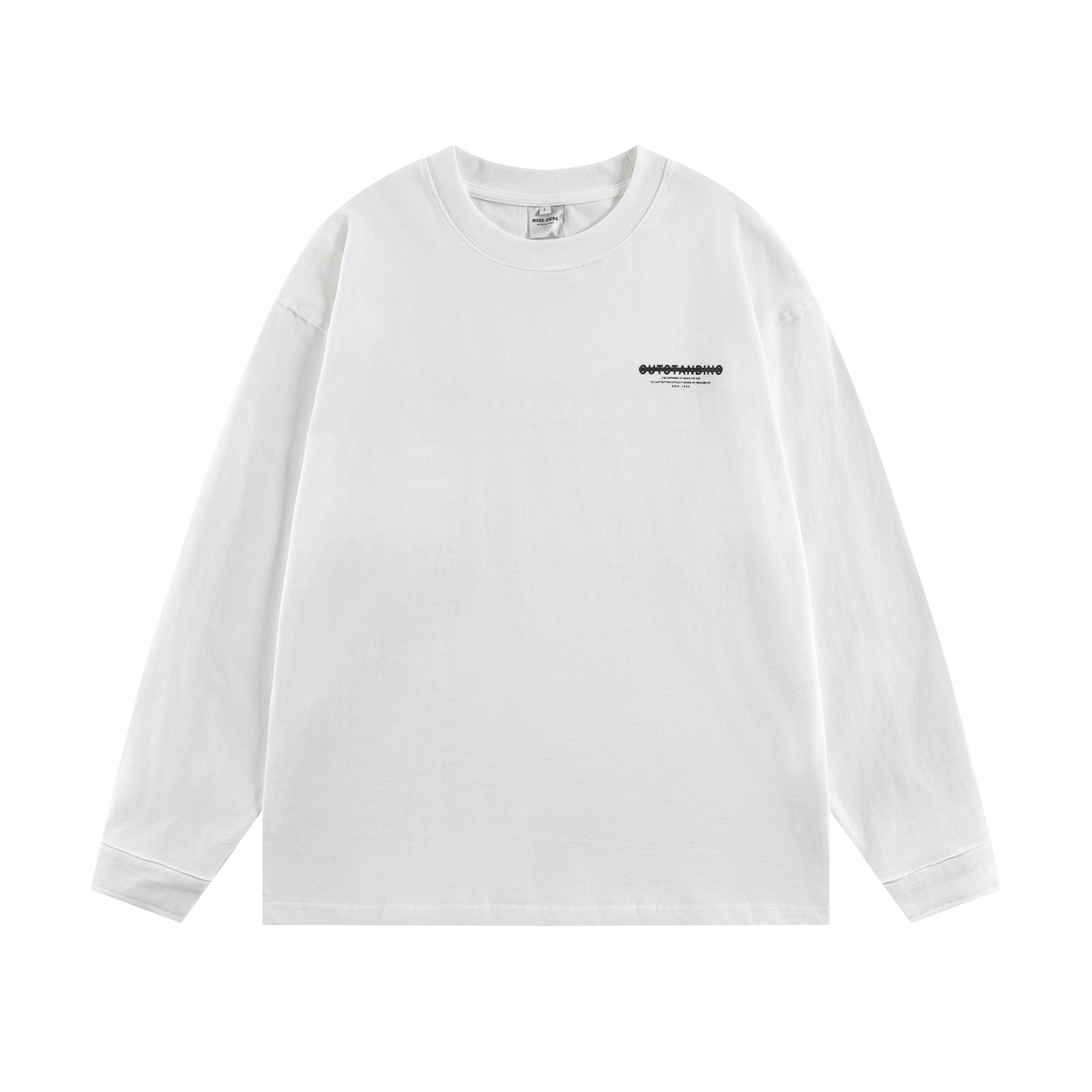 Modish  Simple Versatile Loose Long Sleeve T-Shirt