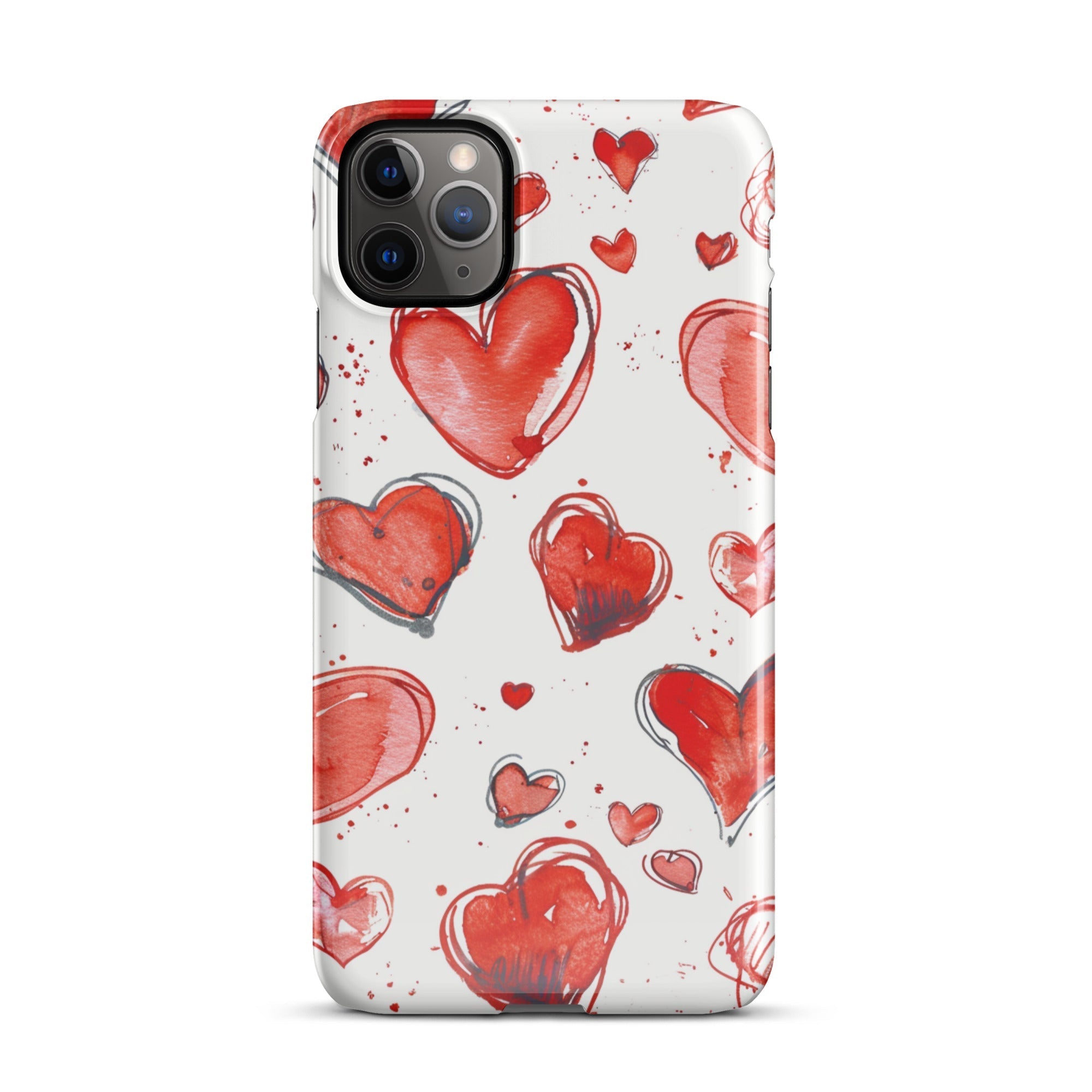 Hearts Phone case for iPhone-4